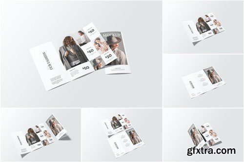 Portrait DL Trifold Flyer Mockup C8M8DE9