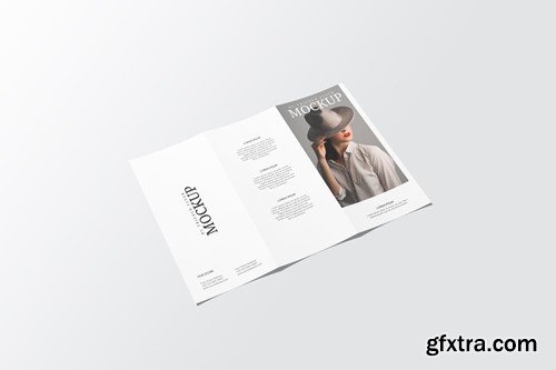 Portrait DL Trifold Flyer Mockup C8M8DE9