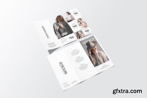 Portrait DL Trifold Flyer Mockup C8M8DE9