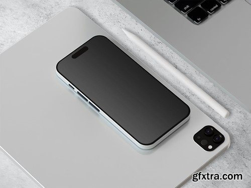 Elegant iPhone 15 Mockup QK632JC