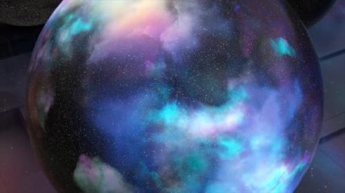 Videohive - Universe Close Up The Camera Zooms Out and Shows Many Space Objects in the Shape of a Ball - 48099575 - 48099575