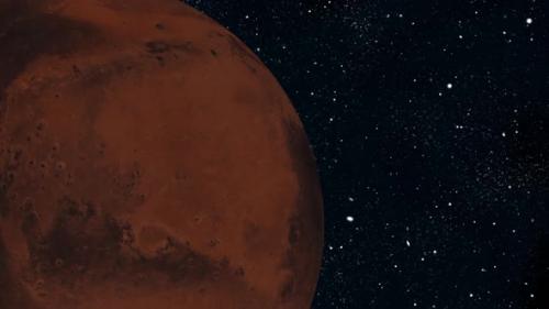 Videohive - planet Mars, rotation of the globe. 2743 - 48105283 - 48105283