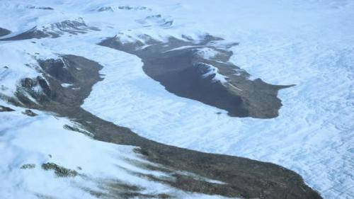 Videohive - A Majestic Snowcovered Mountain Range Seen From Above - 48094375 - 48094375