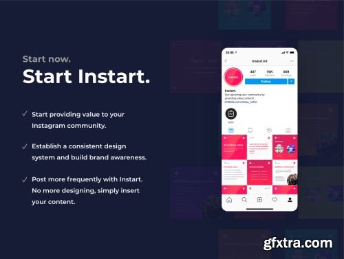 Instart | Instagram & Social Media Kit Ui8.net