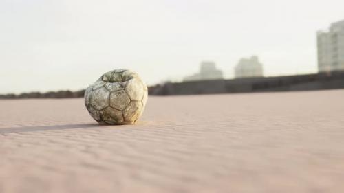 Videohive - Single Ball on the Beach with Nobody - 48099314 - 48099314