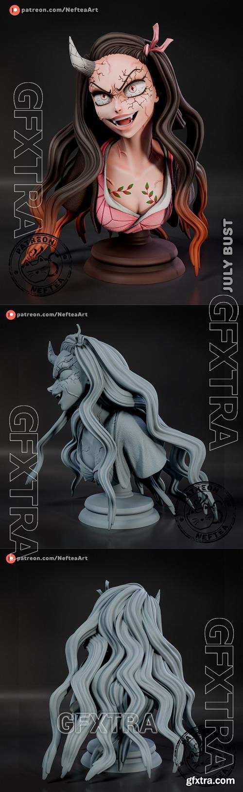 Nezuko Bust &ndash; 3D Print Model