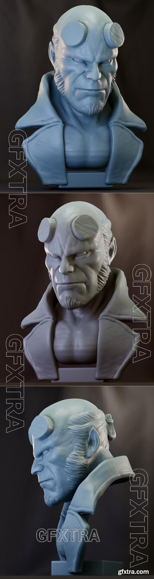 Hellboy Bust &ndash; 3D Print Model