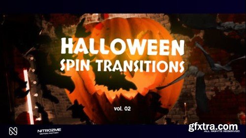 Videohive Halloween Spin Transitions Vol. 02 48378289