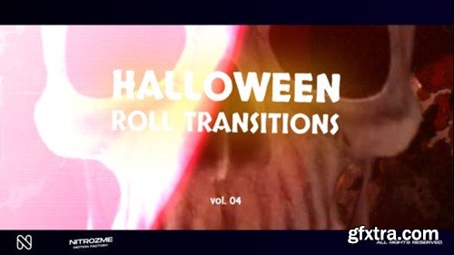 Videohive Halloween Roll Transitions Vol. 04 48378264