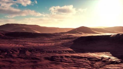 Videohive - Beautiful Landscape of Sandy Desert Aerial - 48127001 - 48127001