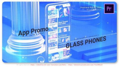 Videohive - Clean Glass Phones App Promo - 48093541 - 48093541