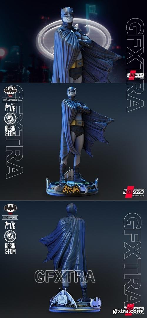 B3DSERK - Batman Adam West Statue &ndash; 3D Print Model