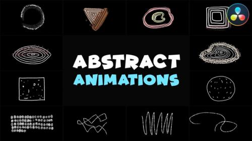 Videohive - Abstract Scribble Animations | DaVinci Resolve - 48119964 - 48119964