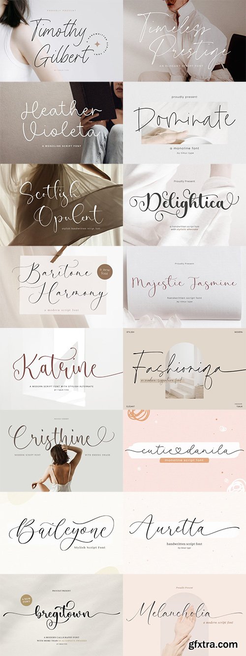 The Modern Wedding Font Bundle
