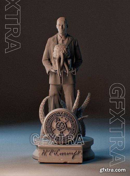 Howard Phillips Lovecraft &ndash; 3D Print Model