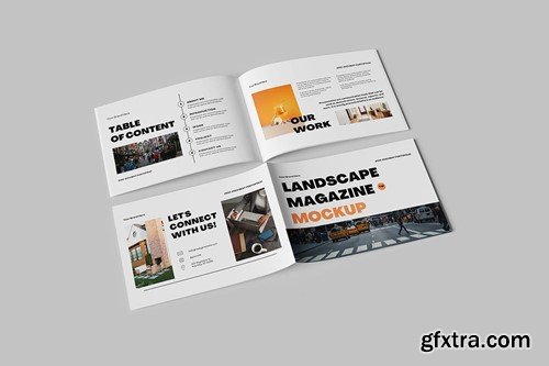 Landscape Magazine Mockup VMZ2NGH