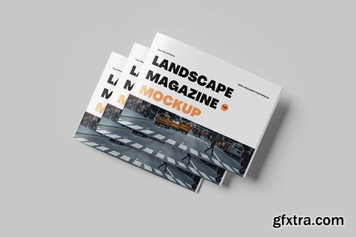 Landscape Magazine Mockup VMZ2NGH