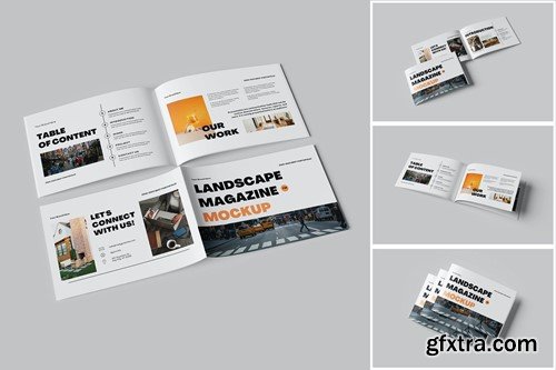 Landscape Magazine Mockup VMZ2NGH