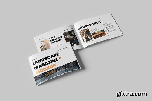 Landscape Magazine Mockup VMZ2NGH