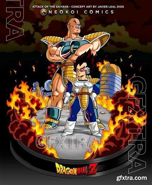 Vegeta and Nappa - Attack of the Saiyans &ndash; 3D Print Model