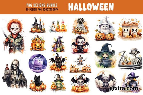 Funny Cartoon Halloween Bundle