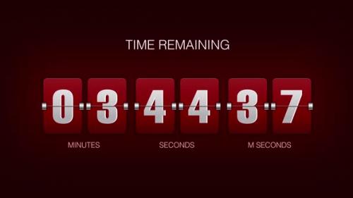 Videohive - 5 Minutes Countdown Timer Red - 48137554 - 48137554