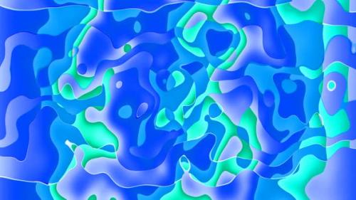 Videohive - Abstract futuristic smooth liquid. Wallpaper texture wave pattern liquid . Moving shape layer style - 48143622 - 48143622