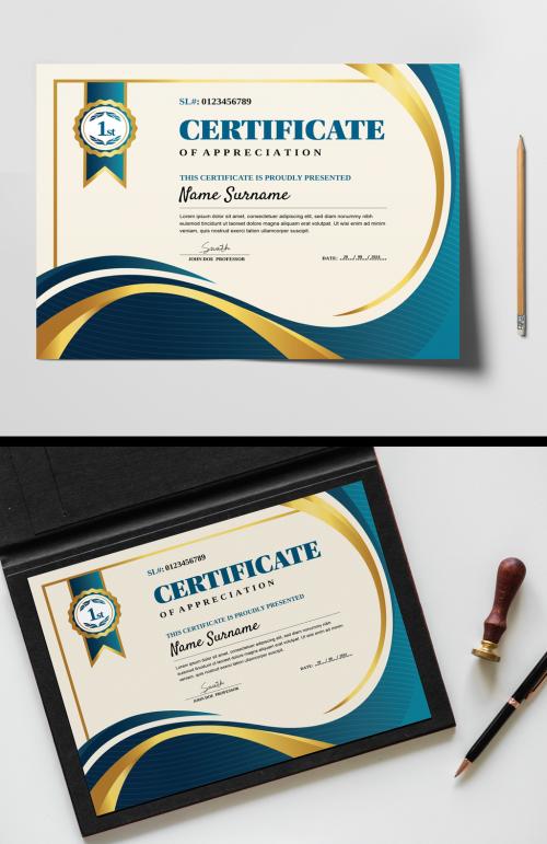 Modern Certificate Template 646334640