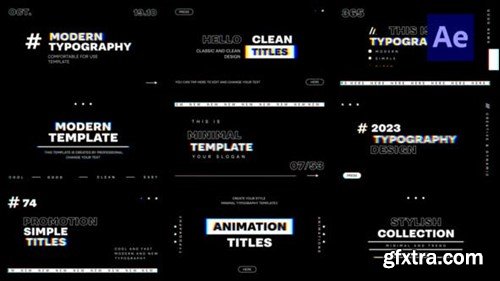 Videohive RGB and Clean Typography Titles 48439008