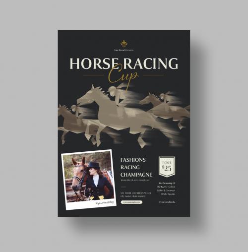 Horse Racing Flyer Layout 646289933
