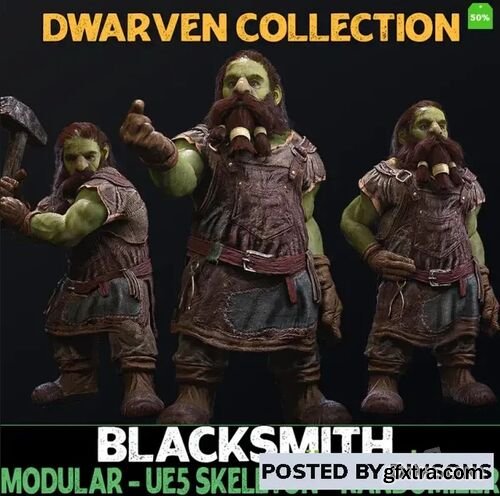 Blacksmith - Male Dwarfs - Fantasy Dwarf Collection v5.1