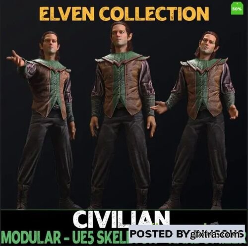 Civilian - Male Elf - Fantasy Elves Collection