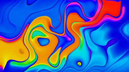 Videohive - Abstract futuristic smooth liquid. Wallpaper texture wave pattern moving liquid . Moving shape layer - 48144160 - 48144160