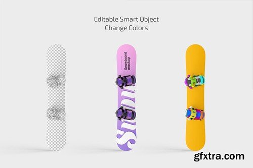 Snowboard Mockup Set VJ3CFBV