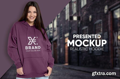 Female Hoodie Mockup FX4DMAS