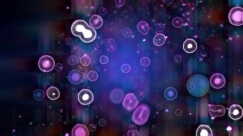 Videohive - Purple Glowing Blurred Lights Animation - 48146447 - 48146447