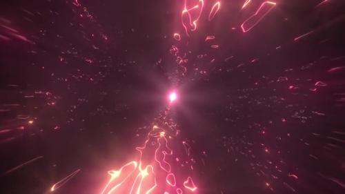 Videohive - Red Shining Sparkling Motion Background - 48147601 - 48147601