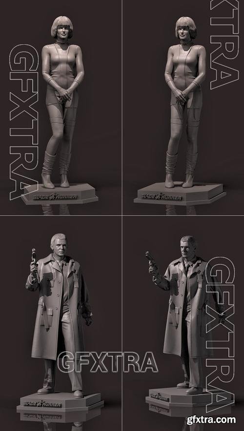 Pris and Rick Deckard &ndash; 3D Print Model