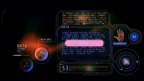 Videohive - Virtual Array of Coded Data - 48128334 - 48128334