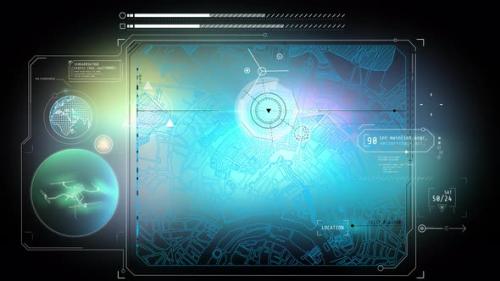 Videohive - Animated Search Program Interface with Map - 48128355 - 48128355