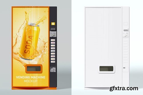 Can Vending Machine Mockup Set 3EUQ69D