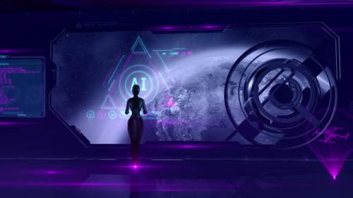 Videohive - A SciFi Plot Of The Use Of Artificial Intelligence In Space Flights - 48128443 - 48128443