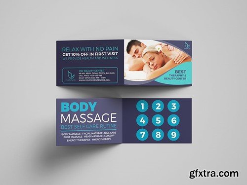 Massage Loyalty Card Template PML5SMD