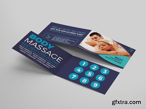 Massage Loyalty Card Template PML5SMD