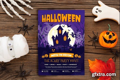 Halloween Flyer Template U4W5CFQ