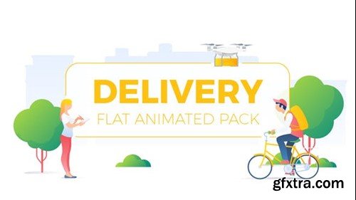 Videohive Delivery Flat Animated Concepts Pack 25475177