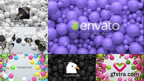 Videohive Falling Sphere Colorful Balls Logo Reveal & Transitions 31852637