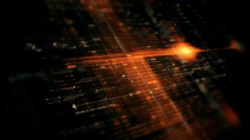 Videohive - Advanced Data Matrix Simulation Vertical Background 20 - 48133258 - 48133258