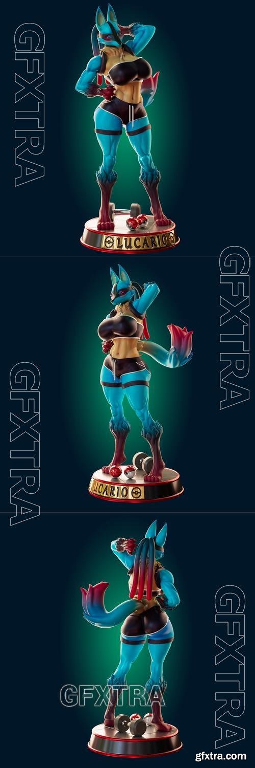 Lucario &ndash; 3D Print Model