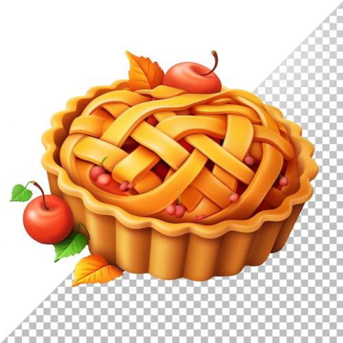 Premium PSD | Thanksgiving cake in 3d Premium PSD